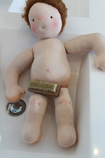 how to clean a waldorf cloth doll